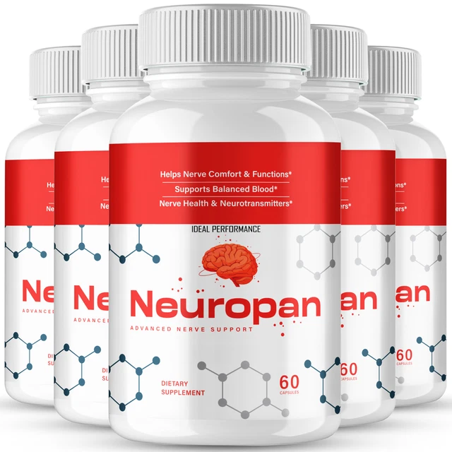 Six bottles of Neuropan nerve support capsules, best value package